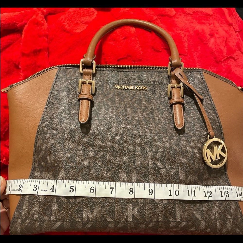 Michael Kors Two-Tone Leather Satchel